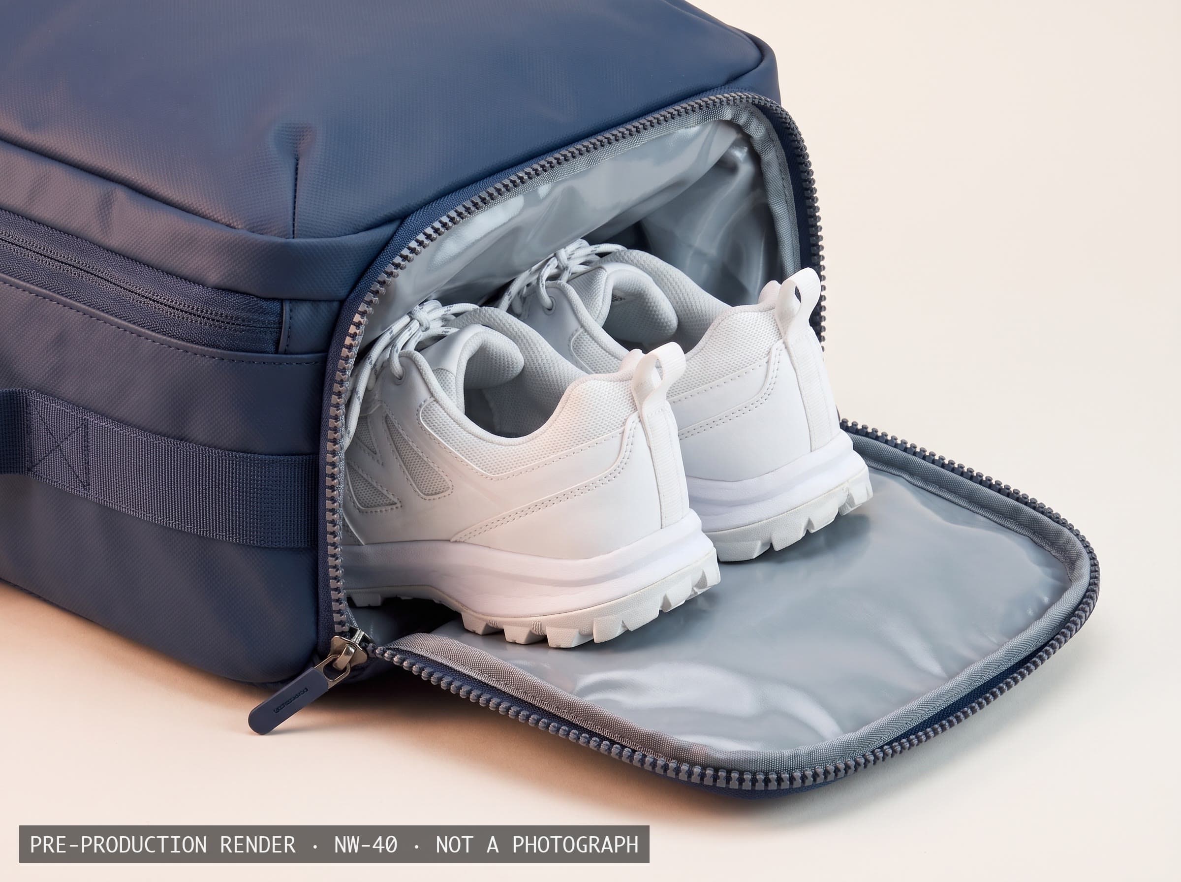 TPU-lined waterproof wet pocket